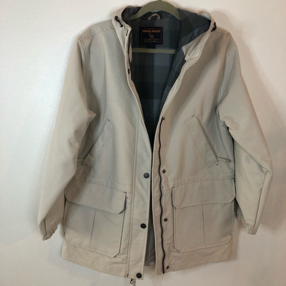 Woolrich jacket womens size medium tan mid length